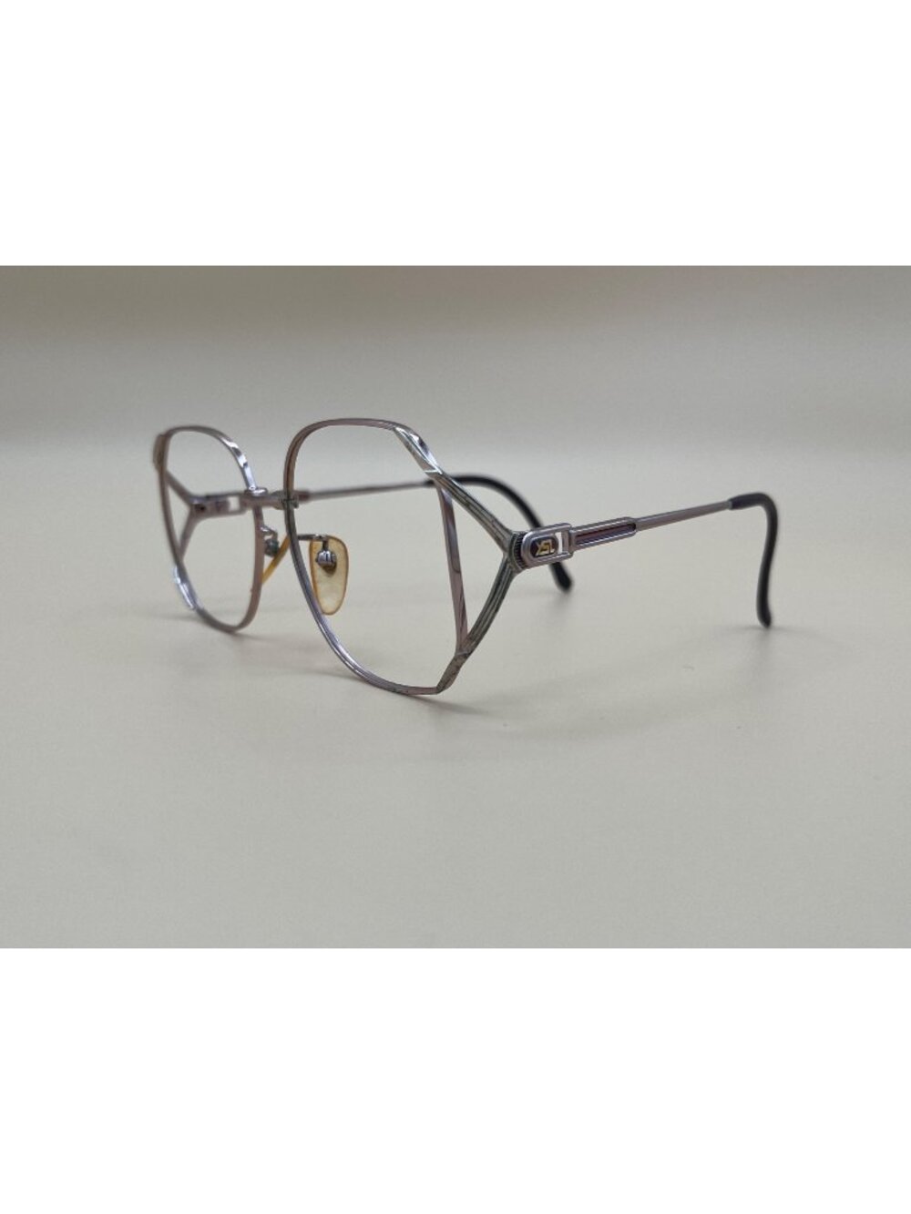 Yves Saint Laurent YSL 30-8621 Vintage Silver Eyeglass Frames 66mm Made In Franc